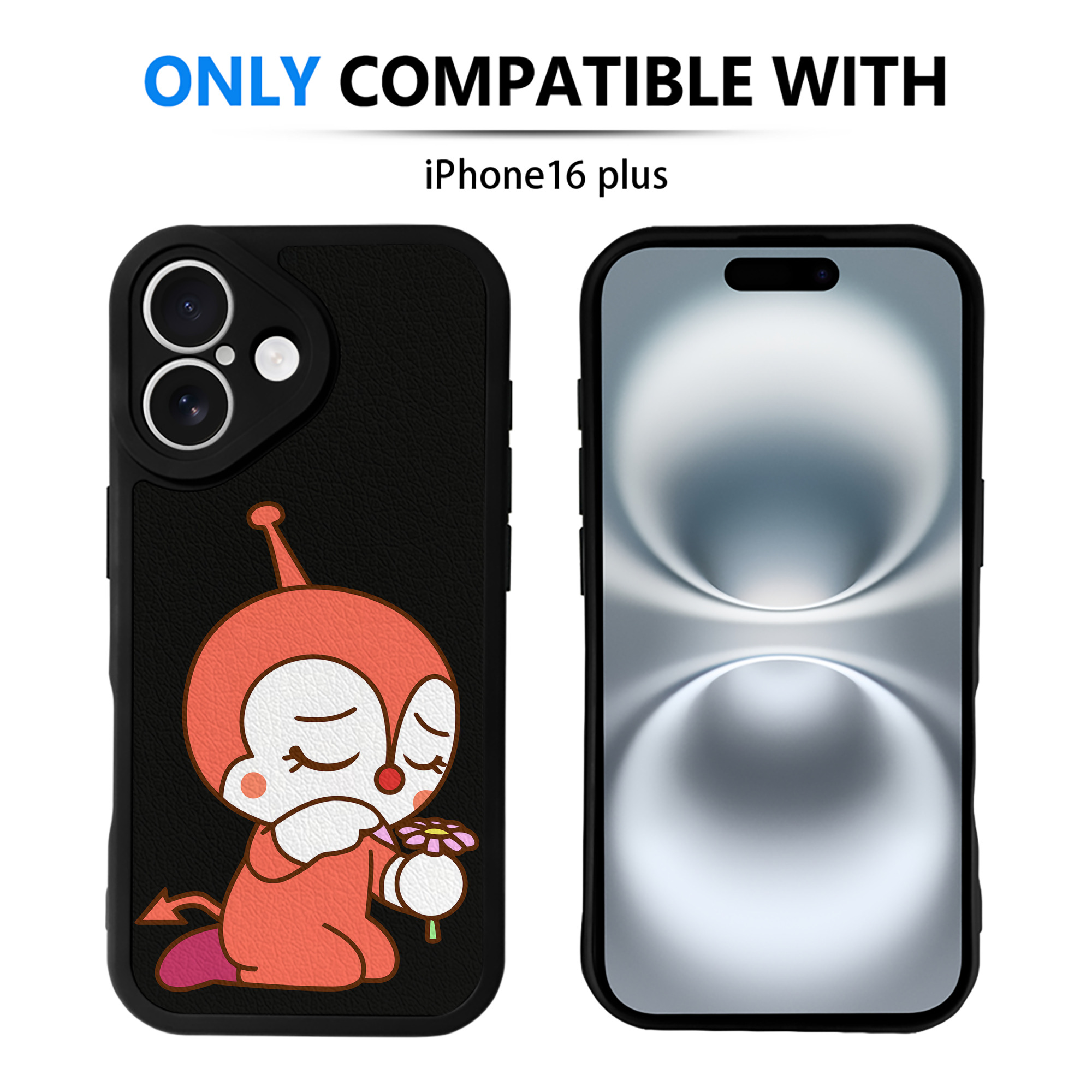 （画像用） アンパンマン Anpanman 【iPhone 16シリーズ対応】シリコンスマホケース（レザー調） 材質：シリコン